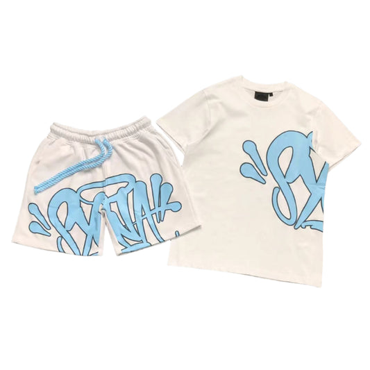 SYNA Short Set White/Blue
