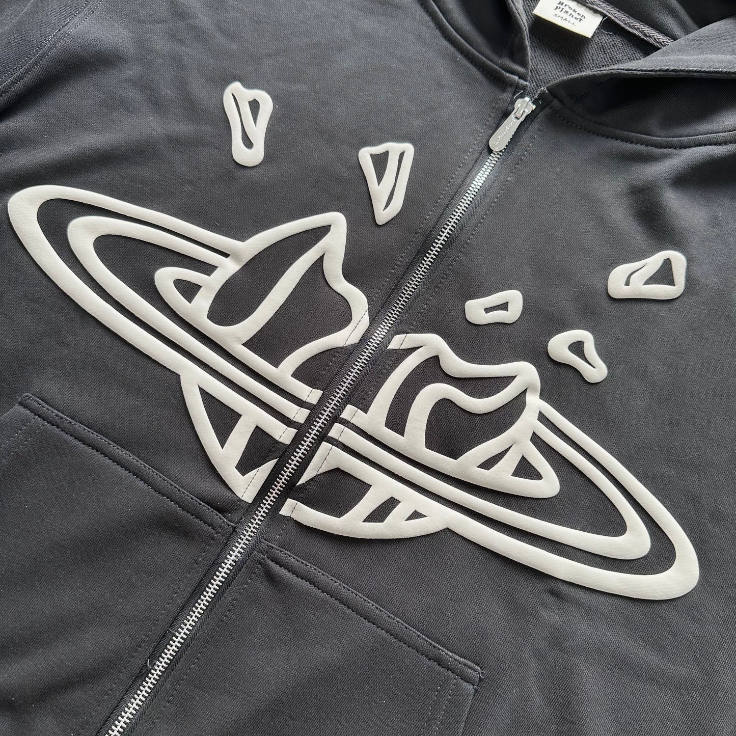 BPM Zip up Hoodie Black