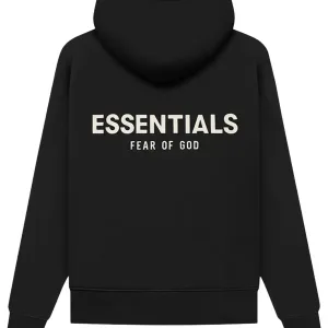 Fear Of God Essentials Hoodie Black Kids/jr Ss22