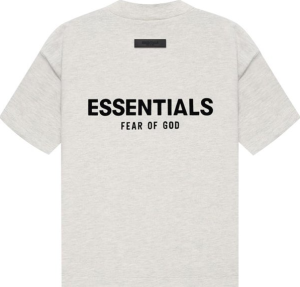 Fear Of God Essentials Shirt Light Oatmeal Kids/jr Ss22