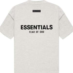 Fear Of God Essentials Shirt Light Oatmeal Kids/jr Ss22