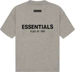 Fear Of God Essentials Shirt Dark Oatmeal Kids/jr Ss22