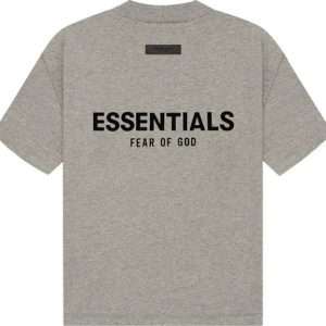 Fear Of God Essentials Shirt Dark Oatmeal Kids/jr Ss22