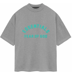 Fear Of God Essentials T-shirt Dark Heather Oatmeal Ss24