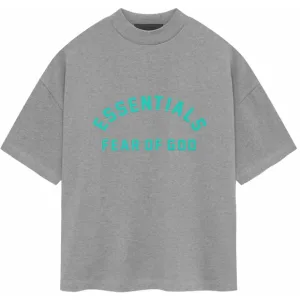 Fear Of God Essentials T-shirt Dark Heather Oatmeal Ss24