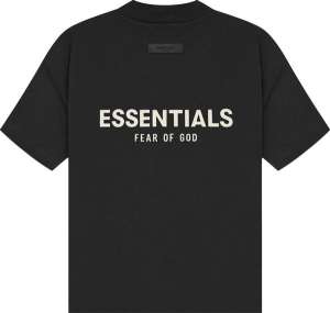 Fear Of God Essentials T-shirt Black Kids/jr Ss22