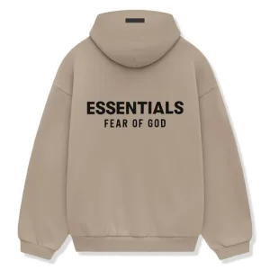 Fear Of God Essentials Fleece Hoodie Desert Sand FW24