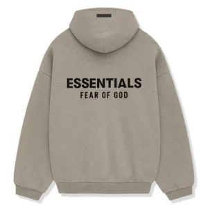 Fear Of God Essentials Fleece Hoodie Heather Grey FW24