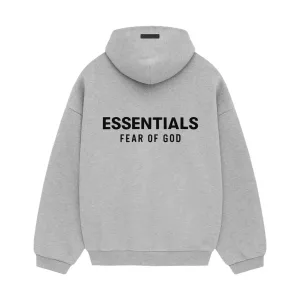 Fear Of God Essentials Fleece Hoodie Light Heather Grey FW24
