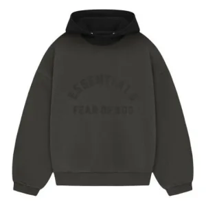 Fear Of God Essentials Hoodie Ink Jet Black Ss24