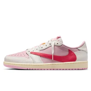 Jordan 1 Low X Travis Scott  Sail Tropical Pink